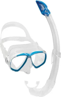 Produktbild von Cressi Perla Schnorchelset Durchsichtig,Blau  Durchsichtig,Blau One Size