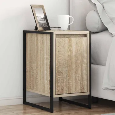 Produktbild von vidaXL Nachttisch 2 stk. Sonoma 39,5 x 30 x 50 cm Holzwerkstoff