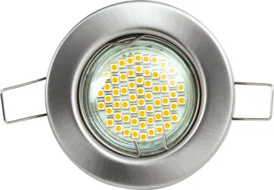 Image de Heitronic 23550 DL5701 Flush mount light LED (monochrome) GU5.3 35 W Stainless steel (brushed)