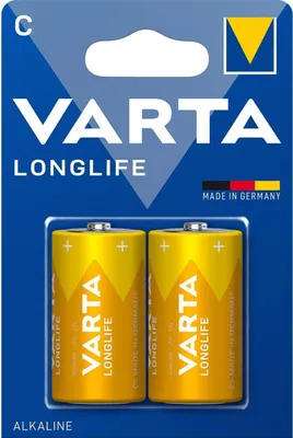 Produktbild von C-Batterien, 2er-Pack, langlebige Alkaline