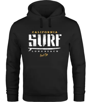Produktbild von Hoodie Herren Surf Kapuzen-Pullover Männer Neverless® schwarz XXL