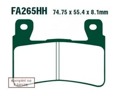 Zdjęcie produktu dla Klocki Hamulcowe Moto Honda Vtr 1000 (02-07)/ Cbr 900 Fireblade (918Cc) (98-99)