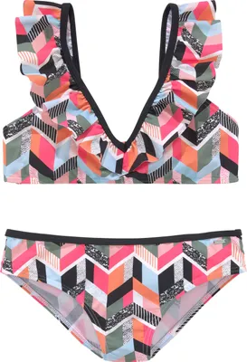 Produktbild von Buffalo Bustier-Bikini pink bedruckt Größe 158/164