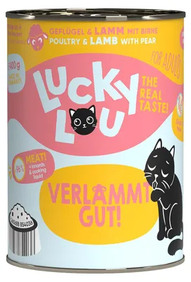 Produktbild von Lucky Lou Lifestage Adult Geflügel & Lamm 6x 400 g