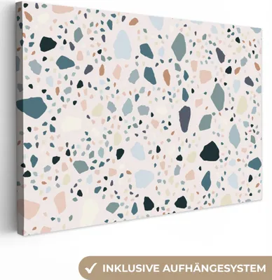 Zdjęcie produktu dla OneMillionCanvasses® - Obrazy na płótnie - 140x90 cm, Marmur - Kamienie - Wzór, Dekoracja ścienna - Zdjęcie na płótnie - Obraz na drewnianej ramie