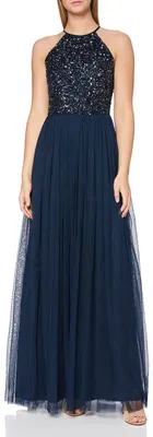 Produktbild von Maya Deluxe Damen Maya Deluxe Maxi-jurk voor dames, Navy, 48 EU, 20 UK