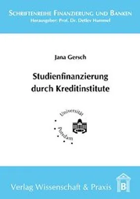 Produktbild von Gersch, J: Studienfinanzierung durch Kreditinstitute