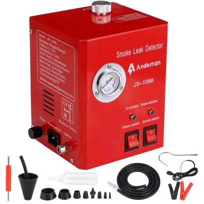 Produktbild von Andeman dymový stroj do auta, detektor úniku dymu 6 l/min, dymový stroj do auta, detektor úniku so vzduchovými čerpadlami pre všetky vozidlá DC 12V