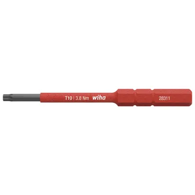 Produktbild von Wiha SoftFinish® electric slimBit, TORX® (2831-15) T10, 75 mm, 6,0 mm
