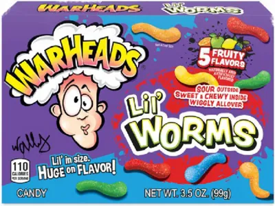 Productafbeelding van Warheads Kleine Zure Wormen, 99 gram