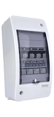 Produktbild von Elektroverteiler 230V mit LS B6A, B10A & 2x B16A IP40