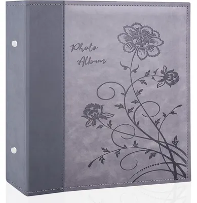 Produktbild von Fotoalbum 10x15 cm 1000 Fotos Leder Grau