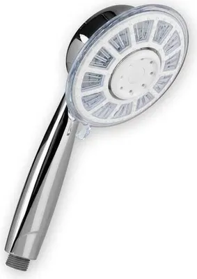 Obrázek produktu pro EASYmaxx sprchová hlavice s LED | Zobrazení délky sprchování pomocí barevných LED diod | Nevyžaduje baterie – funguje na vodní energii | Vhodná pro všechny běžně dostupné sprchové hadice | S 2 typy proudů [chromovaná]