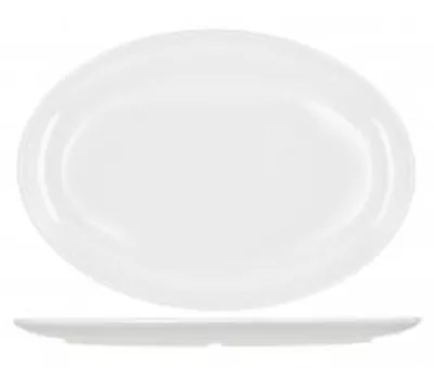 Immagine prodotto di H&H Piatto ovale in melamina bianca dimensioni 43 x 30.5 x 3 cm