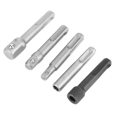 Image de Adaptateur de clé à douille, adaptateur de clé de perçage, douille réductrice, douille à rallonge hexagonale, adaptateur de douille en acier, accessoires pour outils électriques