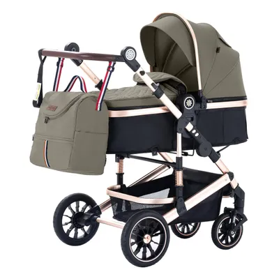Produktbild von Daliya® NEOMOVE 3in1 Kinderwagen, mit i-Size Babyschale & Buggy, Alu-Rahmen Reisekinderwagen, Kombikinderwagen mit großen Einkaufskorb, komfortabel