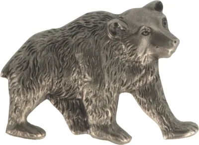 Hutanstecker Bär von Hut-Breiter in silber