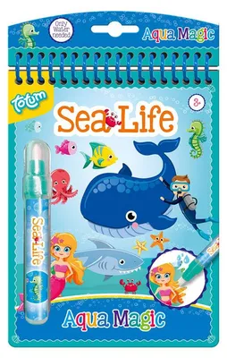 Zdjęcie produktu dla Kolorowanka wodna Totum Aqua Magic Sealife