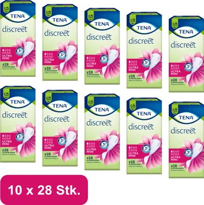 Produktbild von TENA - Discreet - Ultra Mini - 10x28Stk.