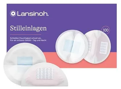 Productafbeelding van Lansinoh Borstvoedingsinleggers Blue Lock, 100 stuks - absorberende kern, comfortabel en lekbestendig. 100 stuks,gecertificeerd