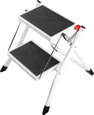Obrázek produktu pro VENBOS Schůdky ocelové MINI 2032 1x2 - bílé, 150kg