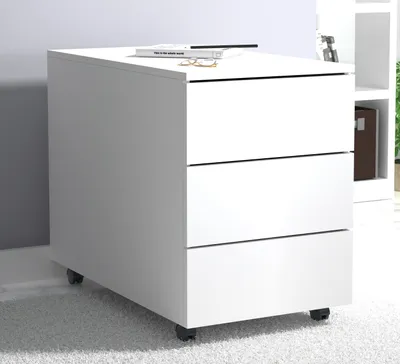 Produktbild von VCM Rollcontainer | Beistellcontainer mit Schubladen |Maße ca. H. 55 x B. 39 x T. 70 cm | Bürocontainer - Dalosa 3 Schubladen