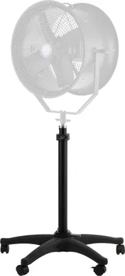 Produktbild von Walimex pro Rollstativ für Windmaschine höhenverstellbar 70-110 cm, Lampenstativ mit 12 kg Traglast, mit 5/8 Zoll Spigot, fünf Rollen und Feststellbremse