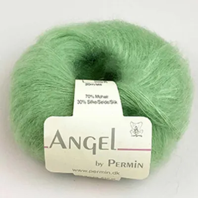 Image de Angel by Permin – Fil de luxe en kid mohair et soie (70/30) (110 matcha)