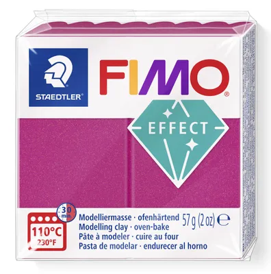 Produktbild von STAEDTLER FIMO effect 8010 Metallic ofenhärtende Modelliermasse Einzelprodukt, 57g, metallic bordeaux