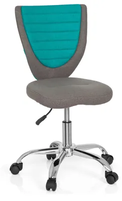 Obrázok produktu pre hjh OFFICE detská otočná stolička KIDDY COMFORT stolová stolička pre deti výškovo nastaviteľná bez podrúčok látka