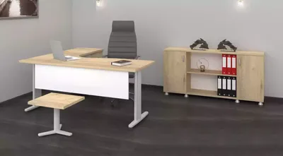 Zdjęcie produktu dla Eckschreibtisch Büro Arbeitszimmer Modern Komplett Set Möbel 3tlg
