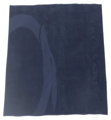 Image de Trussardi Beachwear serviette de plage pour homme en coton bleu