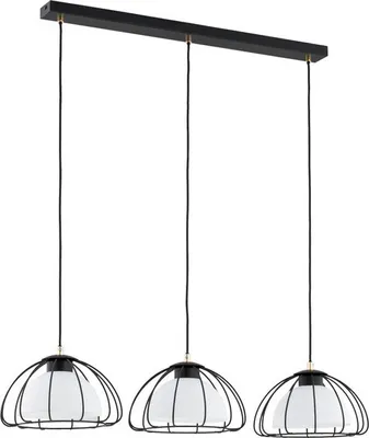 Obrázek produktu pro NERSY 3xE27 15W ALF62445 Alfa černá bílá závěsná lampa s kovovými koši