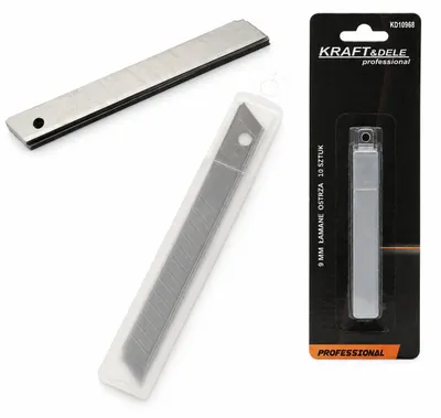 Zdjęcie produktu dla Kraft & Dele KD10968 Ostrza do noży 9 mm 10 szt