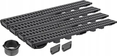 Image de VIDANGE DE LIGNE H55 Grille plastique jusqu'à 1,5 tonne A15 SET 4m AQUER