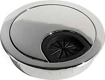 Produktbild von emuca Kabeldurchführung CIRCUM aus Zamak, verchromt Ø 60 mm / Kabelführung