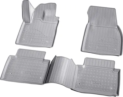 Image de tapis de sol 3D en caoutchouc pour Range Rover Evoque L551 à partir de 2019 Gris avec bordure