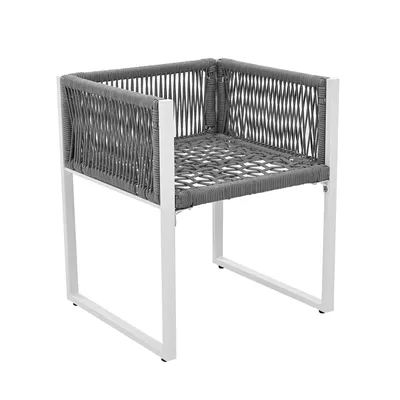 Produktbild von okwish Garten Lounge Set（6-Personen）, Essgruppe，Gartenmöbel Set, Balkonmöbel , Balkonset ，Sitzgruppe mit Sesseln，Outdoor Gartentisch，Grau