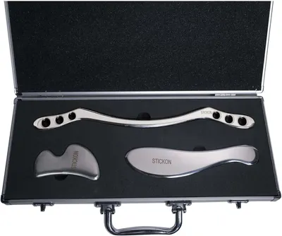 Productafbeelding van Gua Sha Scraper Soft Tissue Massage Tools Stainless Steel IASTM Tool for SPA Acupuncture Therapy Reduces Muscle Soreness (SET H)