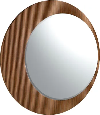 Obrázok produktu pre Angel Cerdá Nástenné zrkadlo Okrúhle orechové drevo 3262