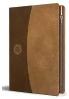 Imagen del producto de Biblia Reina Valera 1960, edición grande, letra grande, cubierta de cuero marrón con cremallera / Biblia Sagrada en español, RVR 1960. Tamaño grande, letra grande, cubierta de cuero marrón con cremallera