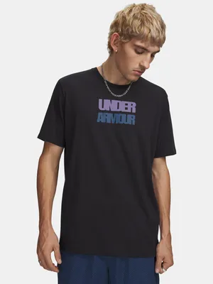 Image de Under Armour Ua M Block Logo Ss - noir, taille : 3XL