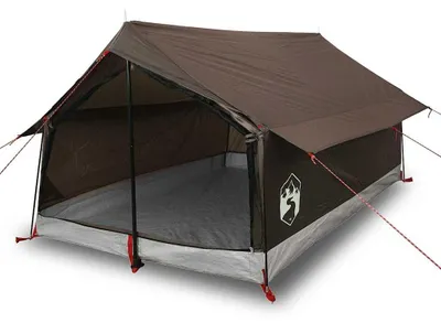 Image de vidaXL Tente de camping 2 personnes brune étanche à l'eau