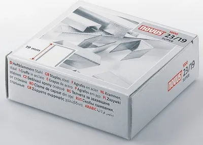 Produktbild von Heftklammern 23/20 Super verzinkt Packung mit 50 Stück