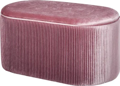 Produktbild von Sitzbank Rosa Polsterbank Mit Stauraum Im Französischen Stil, Samt, Elegant, 81X40X41Cm