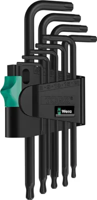 Produktbild von Wera 967/9 TX 1 Winkelschlüssel- satz, BlackLaser