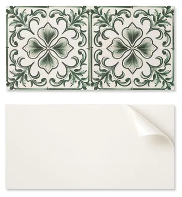 Obrázek produktu pro Dekorativní, samolepicí vinylové obklady na zeď s motivem listů a srdcí, rozměry 10 x 40 x 20 cm