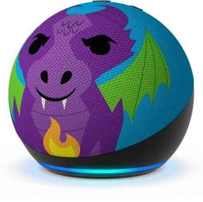 Produktbild von Amazon Echo Dot Kids (5th generation), Amazon Alexa, Sphärisch, Grün, Owl, Deutsch, Englisch, Spanisch, Französisch, Italienisch, Kabellos