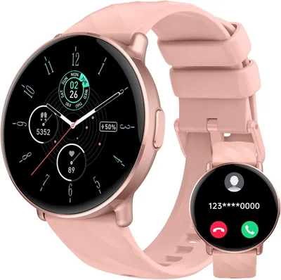 Smartwatch 1,39" HD Touch Fitnessuhr mit Bluetooth Anruf,112+Sportmodi SpO2 Pulsuhr Schlafmonitor Schrittzähle, IP68 Wasserdicht Sport für Android iOS