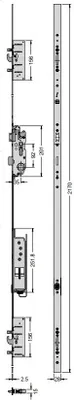 Produktbild von Schüco Schwenkhaken-Motorschloss mit Antipanikfunktion B, DIN rechts 241956